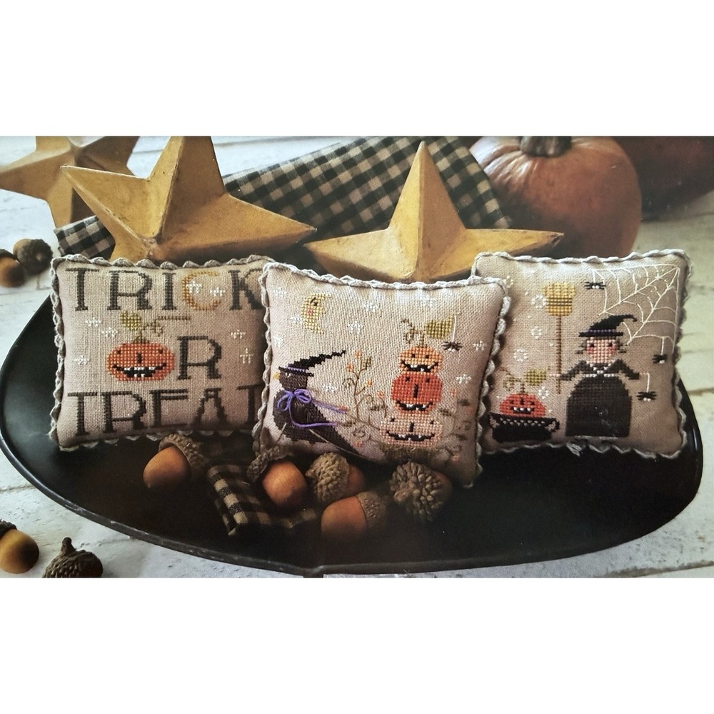 With Thy Needle Brenda Gervais Jack O Lantern Jubilee Halloween Cross Stitch Lot